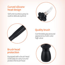 Load image into Gallery viewer, Reusable Silicone Eyeliner Makeup Tools Eyeliner Easy Clean Waterproof Eyeliner Brush Eyeliner for Shaky Hands Beginer Makeup