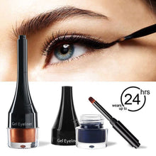 Load image into Gallery viewer, White Eyeliner Cream Multi-colors Eyeliner Cream with Makeup Brush Lower Eyelid Waterproof Anti-sweat Cosmetics Women Makeup Gift