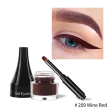 Load image into Gallery viewer, White Eyeliner Cream Multi-colors Eyeliner Cream with Makeup Brush Lower Eyelid Waterproof Anti-sweat Cosmetics Women Makeup Gift