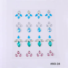 Load image into Gallery viewer, DIY Disposable Rhinestones Tattoo Stickers Face Jewelry Color Crystal Eyes Face Body Waterproof Makeup Decorations Face Sticker
