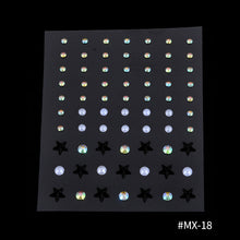 Load image into Gallery viewer, DIY Disposable Rhinestones Tattoo Stickers Face Jewelry Color Crystal Eyes Face Body Waterproof Makeup Decorations Face Sticker