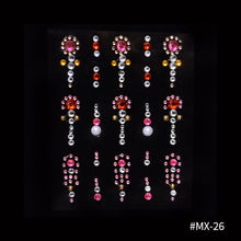 Load image into Gallery viewer, DIY Disposable Rhinestones Tattoo Stickers Face Jewelry Color Crystal Eyes Face Body Waterproof Makeup Decorations Face Sticker