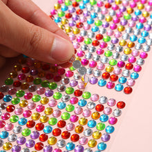 Load image into Gallery viewer, Rhinestone Face Tattoo Stickers DIY Face Decorations Halloween Music Festival Party Mobile Crystal Sticker Children Girls Face Tattoo Stickers
