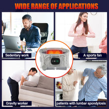 Load image into Gallery viewer, Red Light Heating Vibration Massage Airbag Support Back Belt Inflatable Belt Relief Waist Support Belt Abdomen Pain Relief Massager