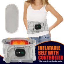 Load image into Gallery viewer, Red Light Heating Vibration Massage Airbag Support Back Belt Inflatable Belt Relief Waist Support Belt Abdomen Pain Relief Massager