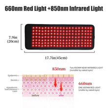 Load image into Gallery viewer, Infrared Light LED Therapy Belt for Pain Relief Red Light Waist Joints Muscle Shoulder Arm Therapy Belt Red Light Physiotherapy Belt