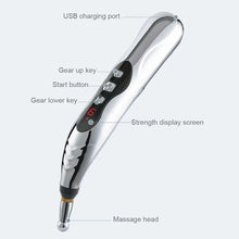 Load image into Gallery viewer, Meridian Massage Pen Rechargeable Acupuncture Pen Household Meridian Pen Portable Electronic Pulse Acupoint Massager