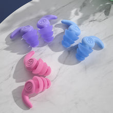 Load image into Gallery viewer, Silicone Noise Reduction Earplugs Three Layer Sound Insulation Noise Reduction Earplugs Reusable Washable Sleeping Ear Plugs