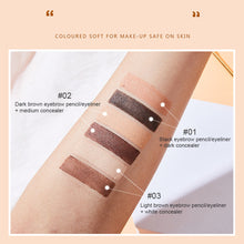 Load image into Gallery viewer, Two In One Wooden Pole Double Head Multi-purpose Eyeliner Eyebrow Pencil Concealer Facial Makeup Cosmetics