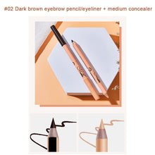 Load image into Gallery viewer, Two In One Wooden Pole Double Head Multi-purpose Eyeliner Eyebrow Pencil Concealer Facial Makeup Cosmetics