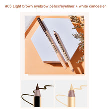 Load image into Gallery viewer, Two In One Wooden Pole Double Head Multi-purpose Eyeliner Eyebrow Pencil Concealer Facial Makeup Cosmetics