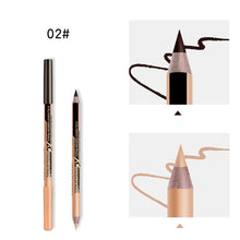 Load image into Gallery viewer, Two In One Wooden Pole Double Head Multi-purpose Eyeliner Eyebrow Pencil Concealer Facial Makeup Cosmetics
