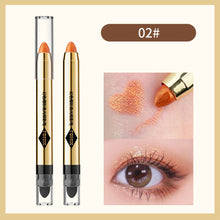 Load image into Gallery viewer, Pearl Light Fine Flash Eyeshadow Pen Double Head Multicolored Eye Shadow Stick Eye Brightening Eye Makeup Cosmetics