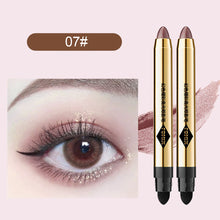 Load image into Gallery viewer, Pearl Light Fine Flash Eyeshadow Pen Double Head Multicolored Eye Shadow Stick Eye Brightening Eye Makeup Cosmetics