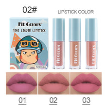 Load image into Gallery viewer, 3pcs/set Matte Lip Glaze Waterproof Nude Matte Lipstick Non-fading Long Lasting Lip Balm Lip Makeup Cosmetics