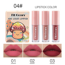Load image into Gallery viewer, 3pcs/set Matte Lip Glaze Waterproof Nude Matte Lipstick Non-fading Long Lasting Lip Balm Lip Makeup Cosmetics