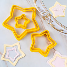 Load image into Gallery viewer, 6pcs Multiuse Star Heart Polymer Clay Cutter Pottery Cutting Mold Ceramic Mould Cookie Molds Accessories
