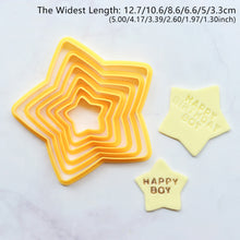 Load image into Gallery viewer, 6pcs Multiuse Star Heart Polymer Clay Cutter Pottery Cutting Mold Ceramic Mould Cookie Molds Accessories
