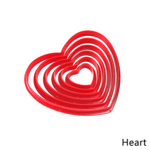 Load image into Gallery viewer, 6pcs Multiuse Star Heart Polymer Clay Cutter Pottery Cutting Mold Ceramic Mould Cookie Molds Accessories