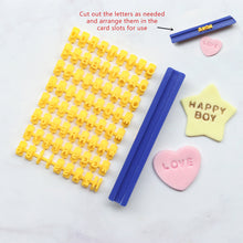 Load image into Gallery viewer, Alphanumeric Imprint Stamp DIY Polymer Clay Pottery Tool Embossing Tool Set Cutter Soft Candy Biscuit Mold