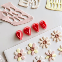 Load image into Gallery viewer, 4pc/Set Polymer Clay Petal Cutting Mold Flower Earring Cutter DIY French Earrings Jewelry Pendant Embossing Making Tool