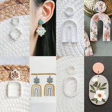 Load image into Gallery viewer, Polymer Clay Earring Cutter Cutting Mold DIY French Earrings Jewelry Pendant Embossing Making Tool
