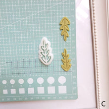 Load image into Gallery viewer, Minimalistic Style Polymer Clay Cutter Cutting Mold DIY Earrings Botanical Geometrical Shape Polymer Clay Molds for Jewelry Earrings Making