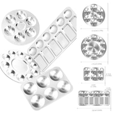 Load image into Gallery viewer, Aluminum Paint Palette Tray For Pottery Clay Art Supply School Supplies Watercolor Oil Painting Rray