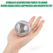 Load image into Gallery viewer, 1Pair Hand Magnetic Therapy Spiky Hand Massage Ball Pressure Relief Trigger Point Pocket Massager Health Care Tool
