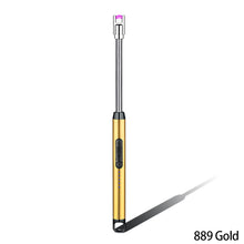 Load image into Gallery viewer, Outdoor Metal Windproof Power Display Hook Ignition Gun Home 360° Use Kitchen Candle Gas Stove Plasma Pulse Electric Arc Lighter