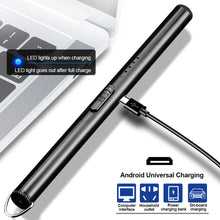 Load image into Gallery viewer, 1pcs Portable&Windproof USB Electronic Lighter Arc Rechargeable Kitchen Igniter Outdoor BBQ Camping Lighter