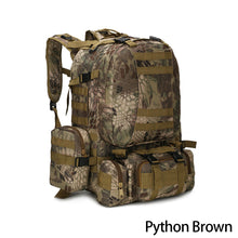 Load image into Gallery viewer, 50L Tactical Backpack Army Backpack Men's Military Molle Army Bag Outdoor Hiking Trekking Backpack