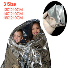 Load image into Gallery viewer, Outdoor Survive First Aid Military Rescue Emergency Blanket Kit Windproof Waterproof Foil Thermal Blanket For Camping Hiking