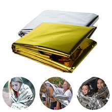Load image into Gallery viewer, Outdoor Survive First Aid Military Rescue Emergency Blanket Kit Windproof Waterproof Foil Thermal Blanket For Camping Hiking