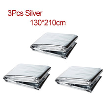 Load image into Gallery viewer, Outdoor Survive First Aid Military Rescue Emergency Blanket Kit Windproof Waterproof Foil Thermal Blanket For Camping Hiking