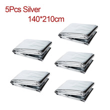 Load image into Gallery viewer, Outdoor Survive First Aid Military Rescue Emergency Blanket Kit Windproof Waterproof Foil Thermal Blanket For Camping Hiking