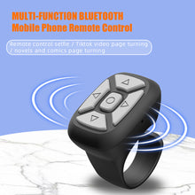 Load image into Gallery viewer, Wireless Bluetooth Ring Remote Control Portable Fingertip Selfie Video Controller Automatic Page Turner Browsing For Phone