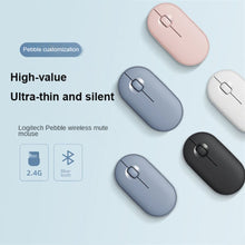 Load image into Gallery viewer, 1000 DPI 24GHz Pebble M350 Wireless Mouse Silent Bluetooth USB Receiver Wireless Mouse Computer Laptop Game Mouse