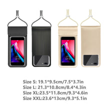 Load image into Gallery viewer, Swimming Phone Case Transparent Underwater Waterproof Phone Pouch Universal Diving Hanging On Neck Swimming Touch Screen Phone Sealed Bag