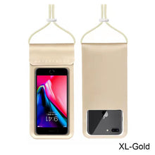 Load image into Gallery viewer, Swimming Phone Case Transparent Underwater Waterproof Phone Pouch Universal Diving Hanging On Neck Swimming Touch Screen Phone Sealed Bag