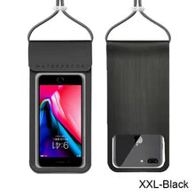 Load image into Gallery viewer, Swimming Phone Case Transparent Underwater Waterproof Phone Pouch Universal Diving Hanging On Neck Swimming Touch Screen Phone Sealed Bag