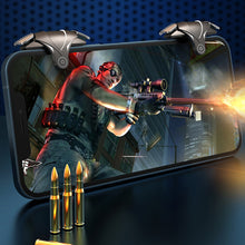 Load image into Gallery viewer, G12 Mobile Phone Gaming Trigger Game PUBG Shooter Joysticks Gamepad Shooting ABS Aim Key Button L1 R1 Controller for IOS Android