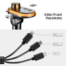 Load image into Gallery viewer, New Q15 Car Handsfree Wireless Bluetooth Kit FM Transmitter Car LCD Display MP3 Player USB Charger FM Modulator Car Accessories