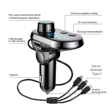 Load image into Gallery viewer, New Q15 Car Handsfree Wireless Bluetooth Kit FM Transmitter Car LCD Display MP3 Player USB Charger FM Modulator Car Accessories