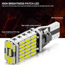 Load image into Gallery viewer, 1Pc T15 W16W Car Interior LED Lights Canbus No Error 4014 45SMD Lamp Tail Reverse Light 12V Accessories
