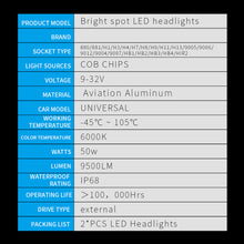 Load image into Gallery viewer, 2Pcs 8 Sides LED 12V H8 H11 H7 20000LM HB3 9005 HB4 H1 H3 H4 Led Headlight Bulb Canbus 60W 3D 360 degree Super Auto Lamp
