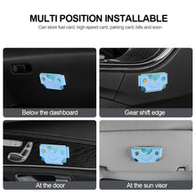 Load image into Gallery viewer, Car Mounted Card Holder Voucher Storage Box IC Card Holder Refueling Card Slot Card Hoider Organization