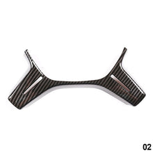 Load image into Gallery viewer, Carbon Fiber Texture Car Interior Steering Wheel Panel Frame Cover Trim For Mercedes Benz C E ML GL Class W204 W212 X166 W166