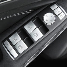 Load image into Gallery viewer, 14Pcs Car Window Glass Lift Button Stickers For Mercedes Benz A B C E GLA CLA GLK GL ML GLE Class