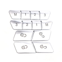 Load image into Gallery viewer, 12Pcs Car Door Seats Memory Adjustable Push Button Trim Covers Sticker for Mercedes Benz GLK GLE CLA GLA CLS ML GL